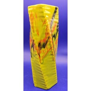 Vintage Glazed Vase. Ceramic 1950's. Marked Royal Haeger USA.